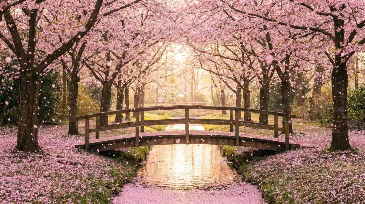 樱花桥畔 - 小小视频免费观看在线 唯美风景